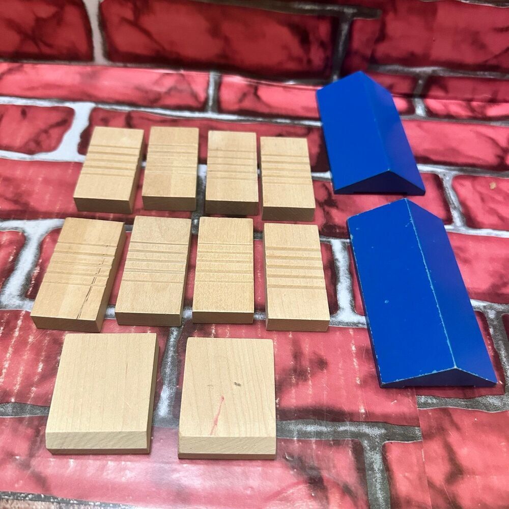 Thomas &  Friends Wooden Block Set with Blue Roofs